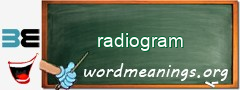 WordMeaning blackboard for radiogram